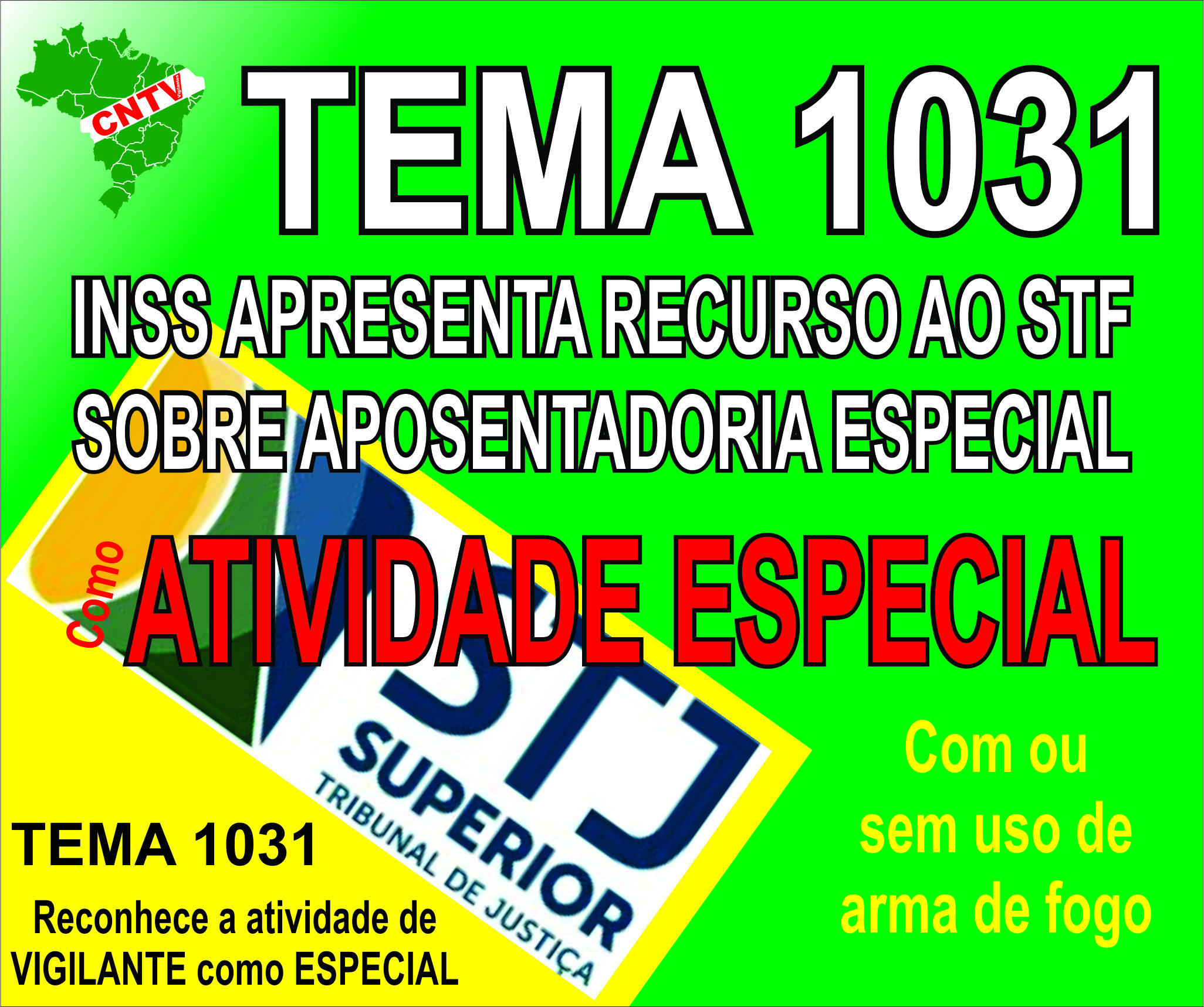 TEMA 1031 - INSS APRESENTA RECURSO AO STF SOBRE APOSENTADORIA ESPECIAL