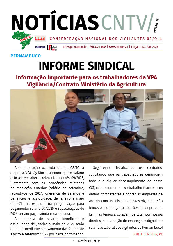 Boletim eletrônico 09/10/2025