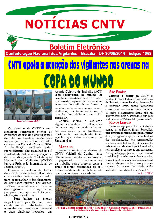 Boletim eletrônico 30/06/2014