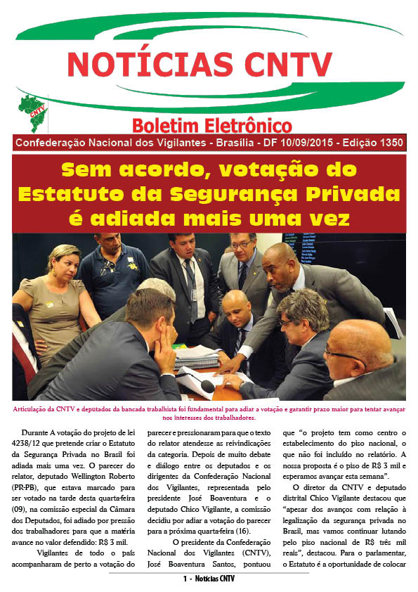 Boletim eletrônico 10/09/2015
