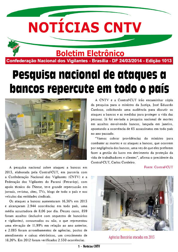 Boletim eletrônico  - 24/03/2014 