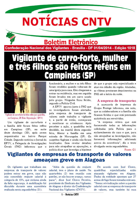Boletim Eletrônico 01/04/2014