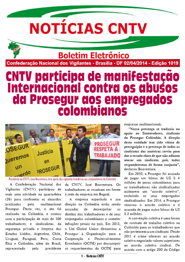Boletim Eletrônico 02/04/2014