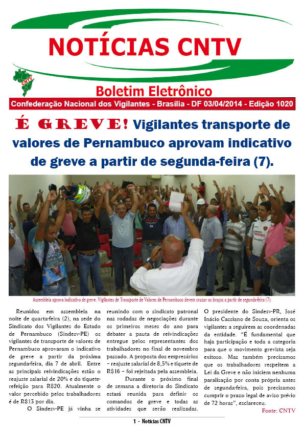 Boletim Eletrônico 03/04/2014