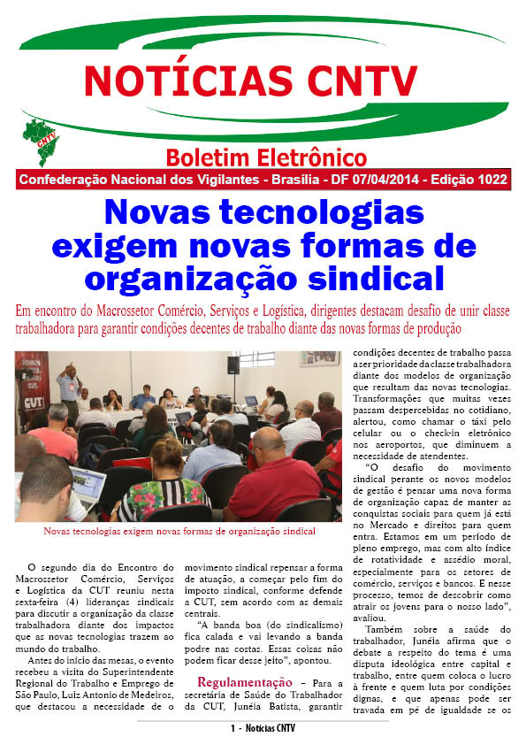 Boletim Eletrônico 07/04/2014