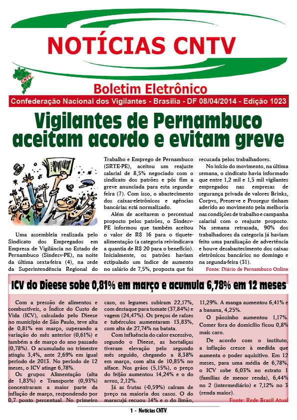 Boletim Eletrônico 08/04/2014
