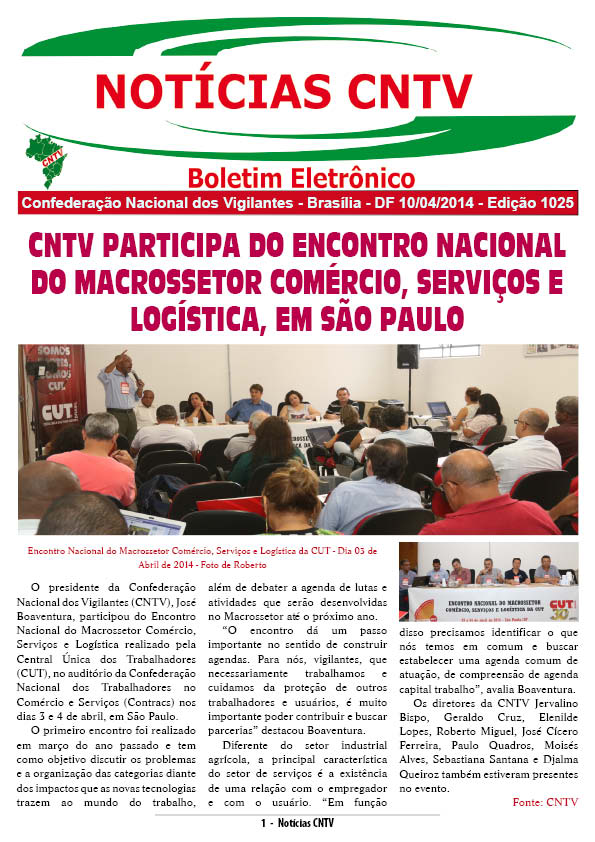 Boletim Eletrônico 10/04/2014