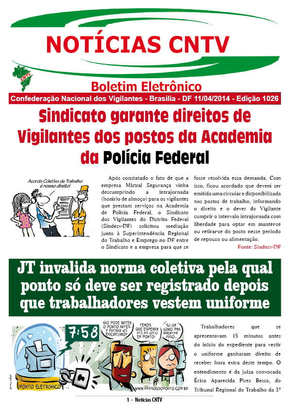 Boletim Eletrônico 11/04/2014