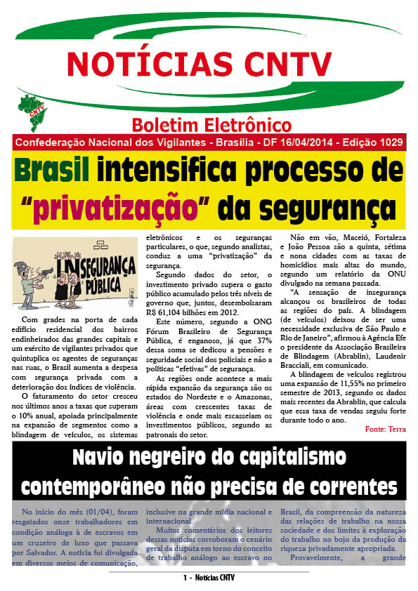 Boletim Eletrônico 16/04/2014