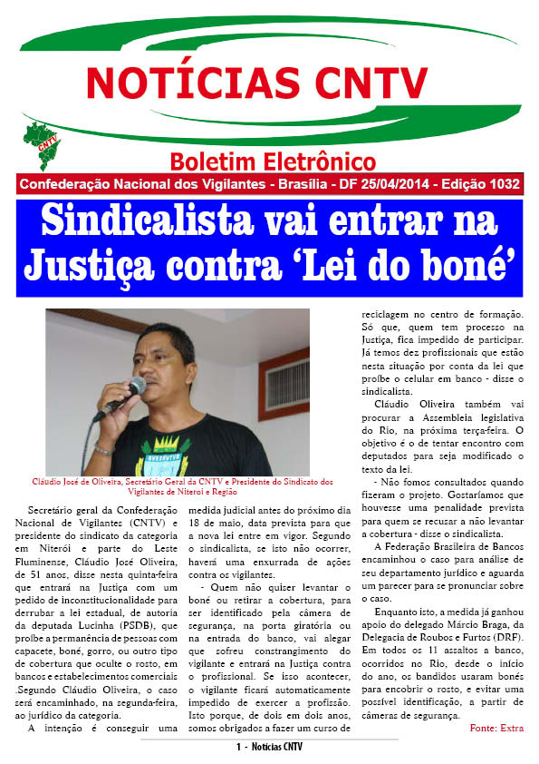 Boletim Eletrônico 25/04/2014