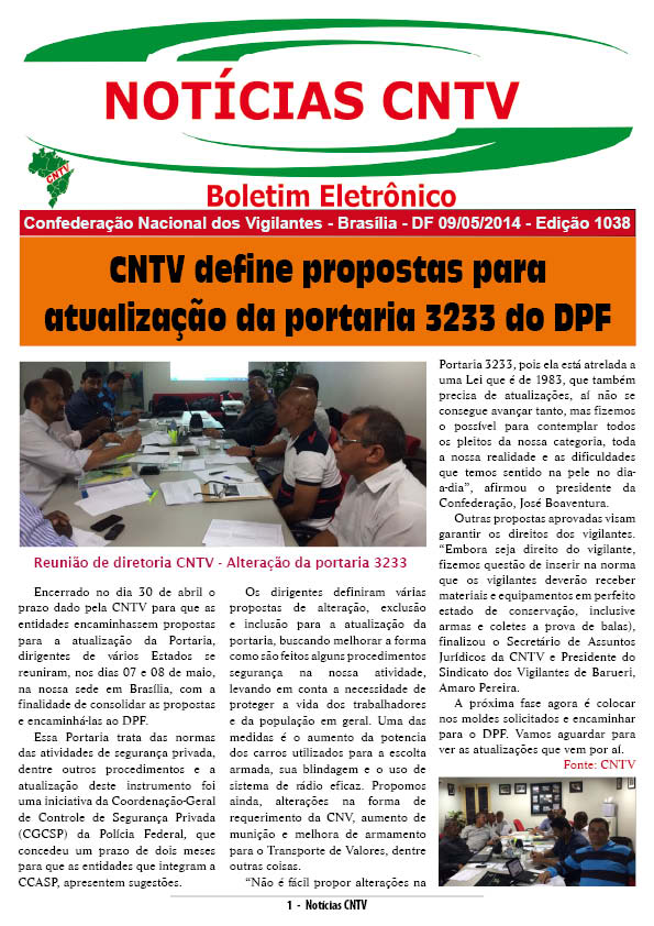 Boletim Eletrônico 09/05/2014