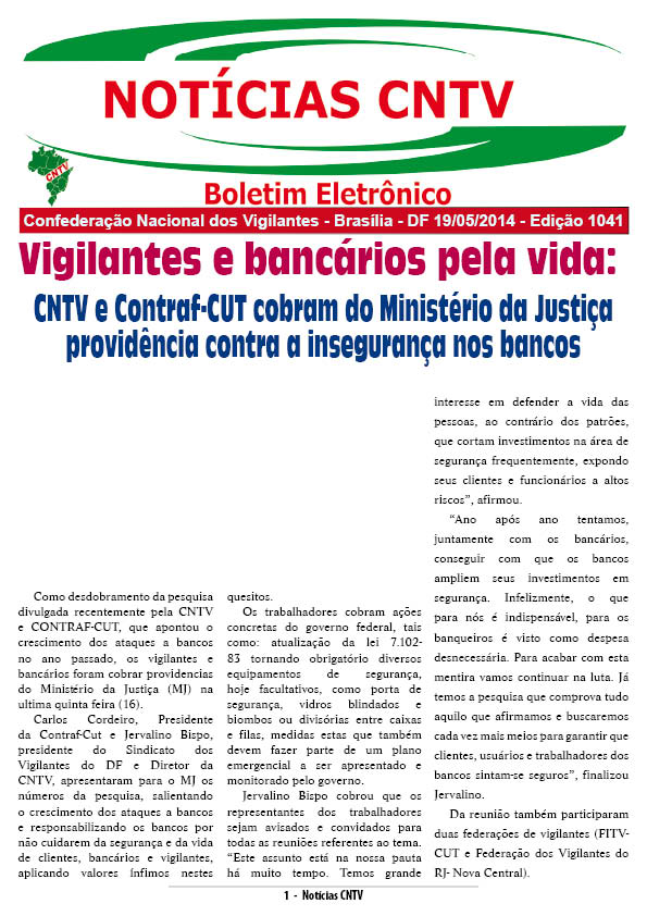 Boletim Eletrônico 20/05/2014