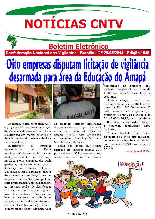 Boletim eletrônico 29/05/2014