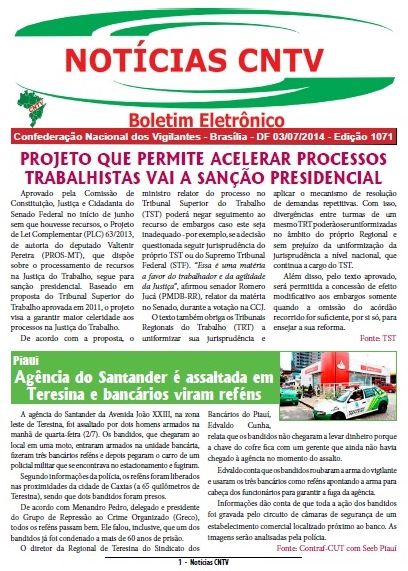 Boletim eletrônico 03/07/2014