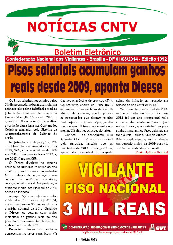 Boletim eletrônico 01/08/2014