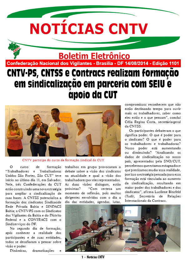 Boletim eletrônico 14/08/2014