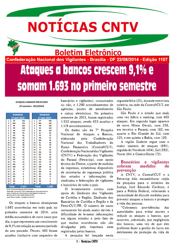 Boletim eletrônico 25/08/2014