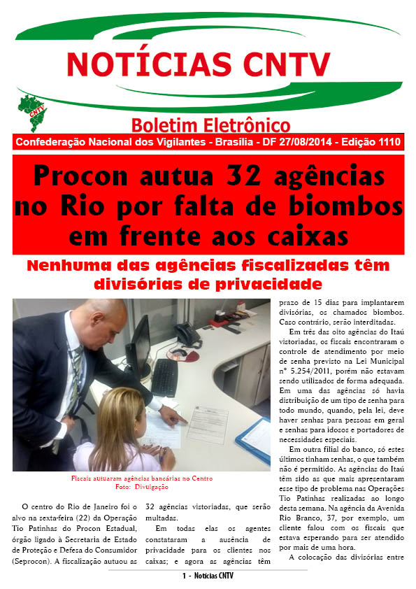 Boletim eletrônico 27/08/2014