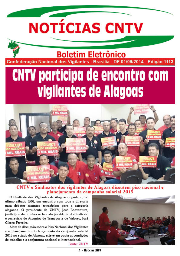 Boletim eletrônico 01/09/2014
