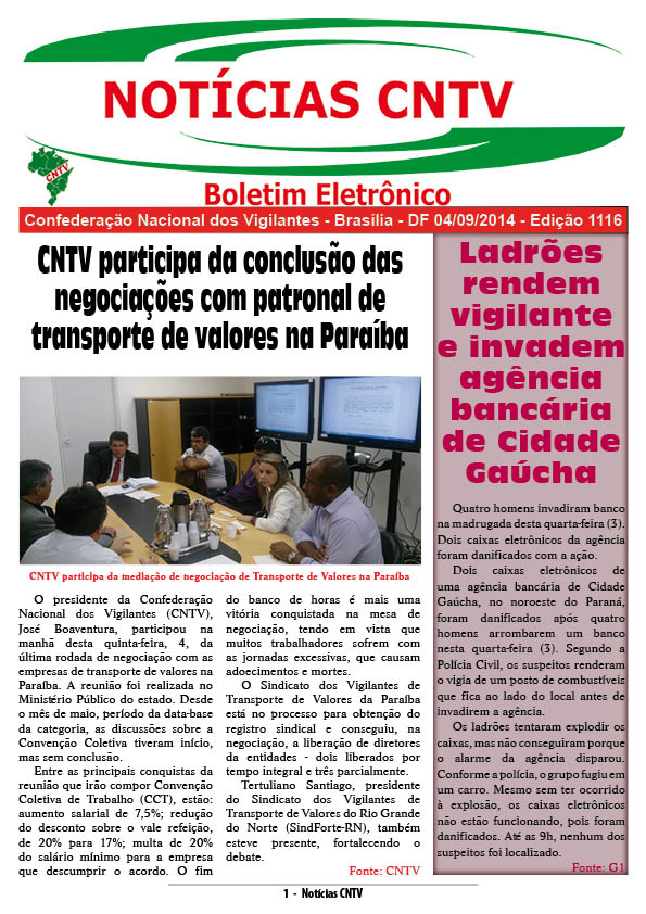 Boletim eletrônico 04/09/2014
