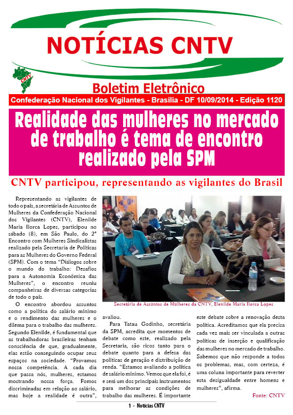 Boletim eletrônico 10/09/2014