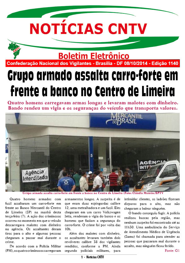 Boletim eletrônico 08/10/2014