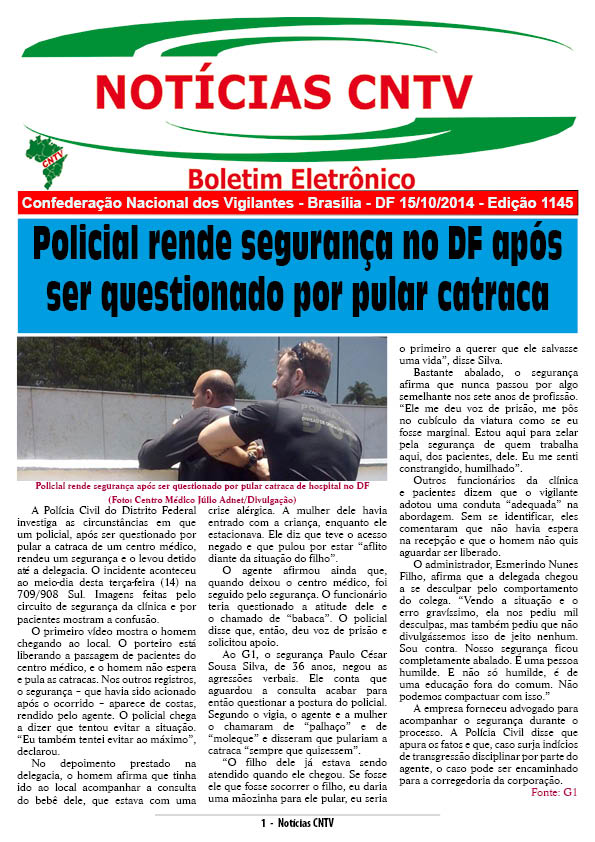 Boletim eletrônico 15/10/2014