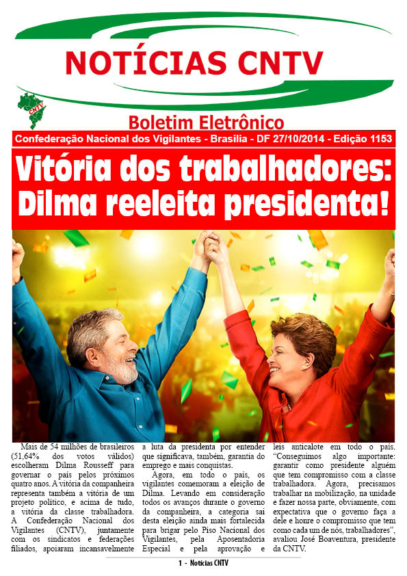 Boletim eletrônico 27/10/2014