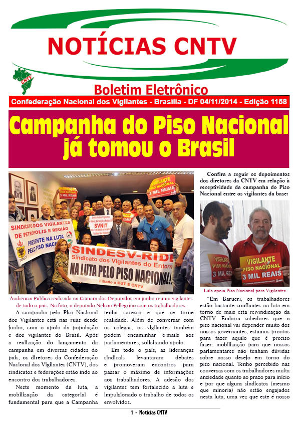 Boletim eletrônico 04/11/2014