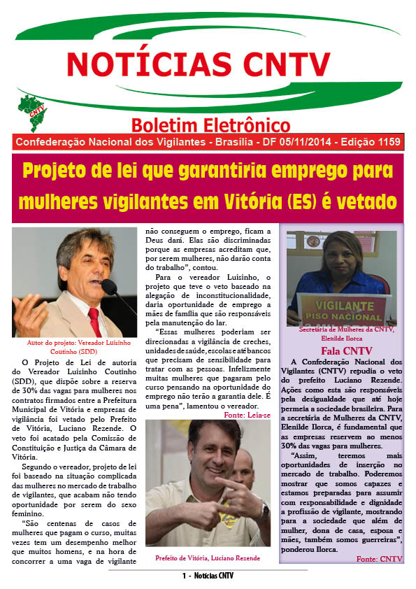 Boletim eletrônico 05/11/2014