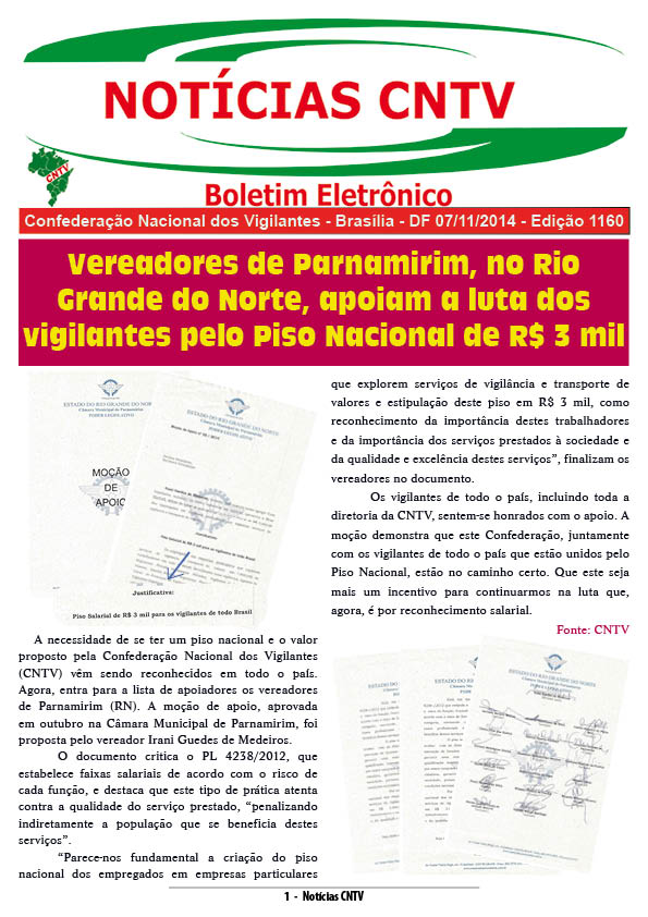 Boletim eletrônico 07/11/2014