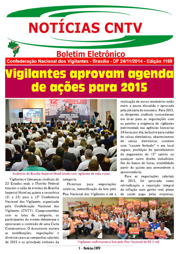 Boletim eletrônico 24/11/2014