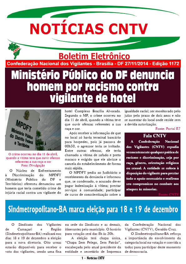 Boletim eletrônico 27/11/2014