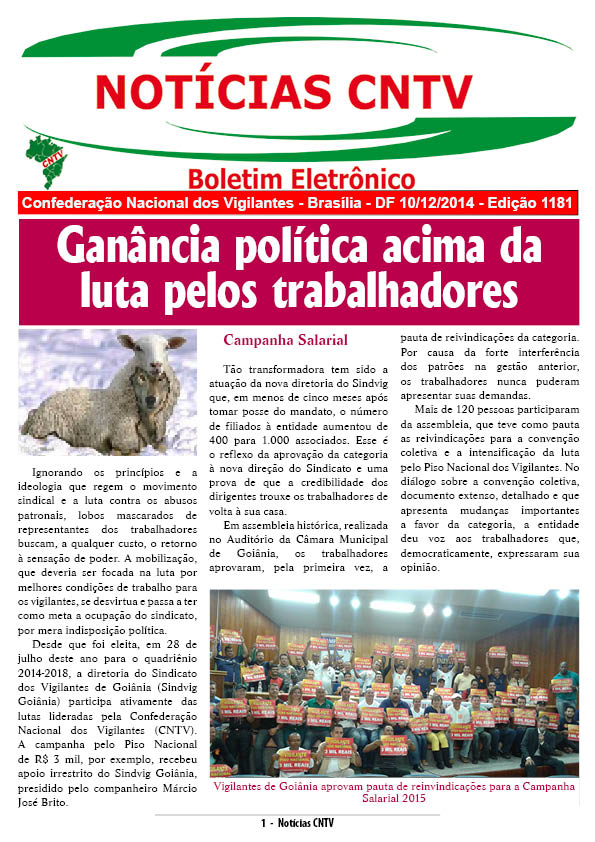 Boletim eletrônico 10/12/2014