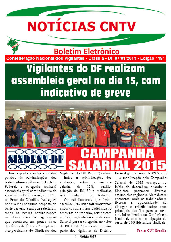 Boletim Eletrônico 07/01/2015