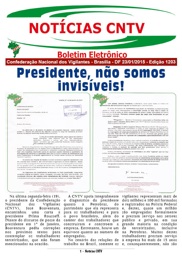 Boletim Eletrônico 23/01/2015