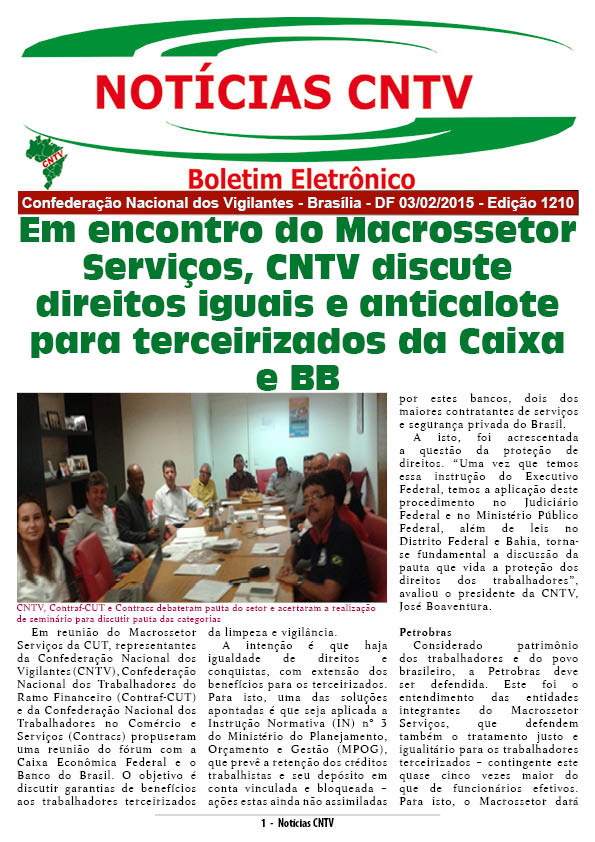 Boletim Eletrônico 03/02/2015