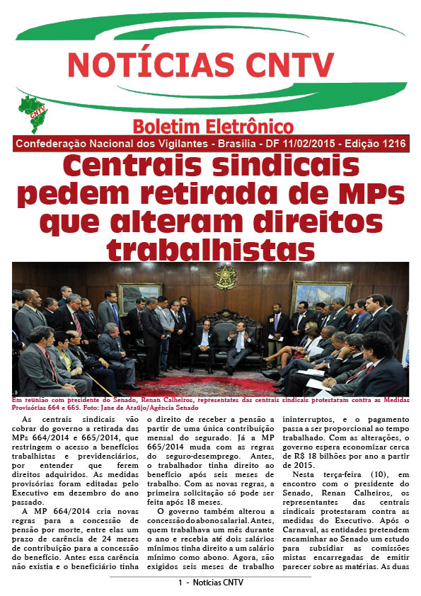 Boletim Eletrônico 11/02/2015