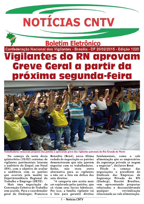 Boletim Eletrônico 20/02/2015