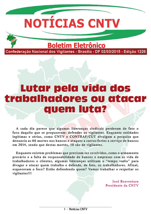 Boletim Eletrônico 02/03/2015