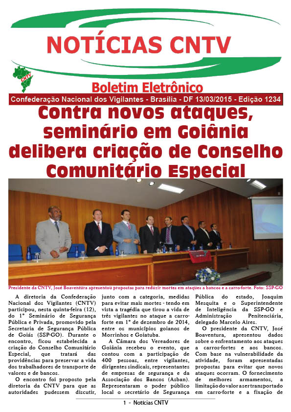 Boletim Eletrônico 13/03/2015