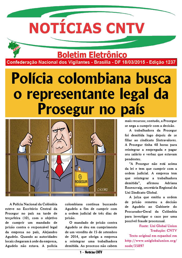 Boletim Eletrônico 18/03/2015