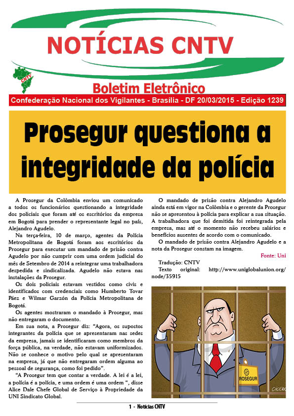 Boletim Eletrônico 20/03/2015