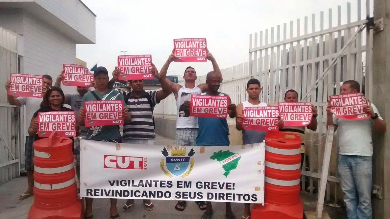 Calote do Estado e da VS Brasil deixa vigilantes sem salários e greve entra no 15º dia