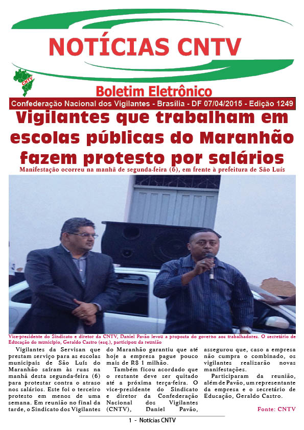 Boletim Eletrônico 07/04/2015