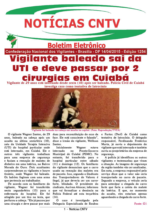 Boletim Eletrônico 14/04/2015