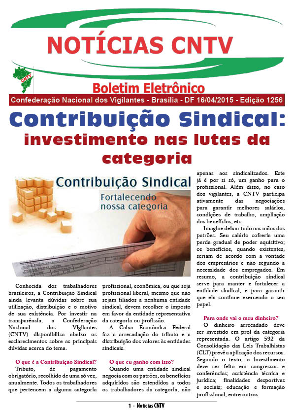 Boletim Eletrônico 16/04/2015