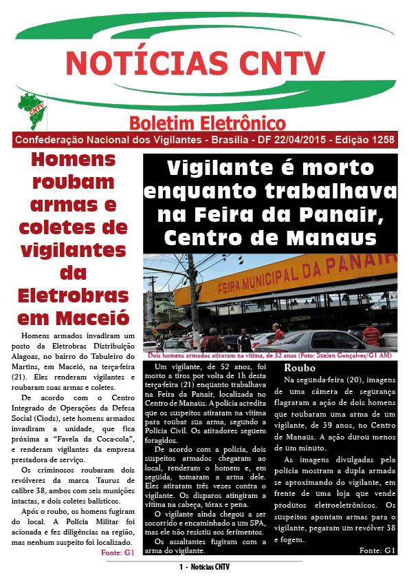 Boletim Eletrônico 22/04/2015
