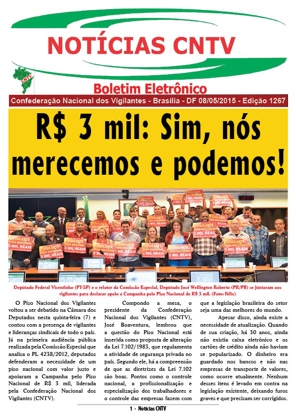 Boletim eletrônico 08/05/2015