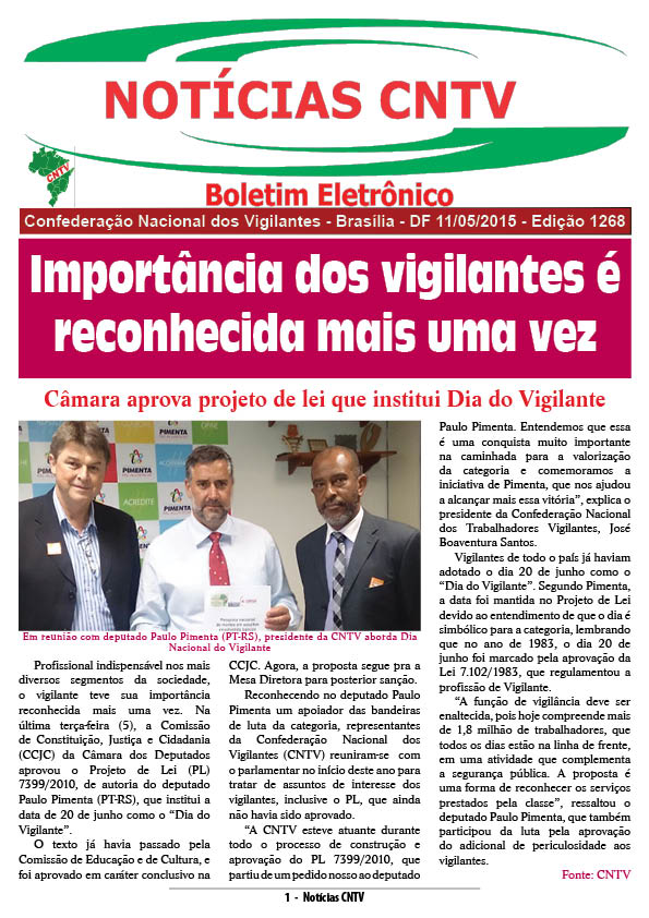 Boletim eletrônico11/05/2015